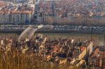 City Landscape In The City Of Lyon Stock Photo