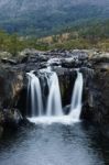 The Gorge Waterfall And Creek Stock Photo