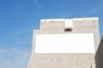 Blank Billboard On A Modern Building Stock Photo