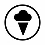 Icecream Icon -  Iconic Design Stock Photo