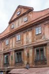 Traditional Architecture And Design In Krumlov Stock Photo