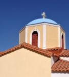 Greek Church Stock Photo