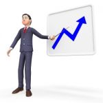 Progress Graph Represents Improvement Trend And Investment Stock Photo