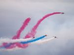 Red Arrows Display Team 50th Anniversary At Biggin Hill Airport Stock Photo