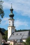 Church Of Saint Giles In St Gilgen Stock Photo