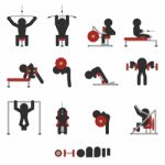 Weight Training Icon Stock Photo