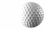 3d Rendering Golf Ball Isolated White Background Stock Photo