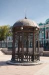 Round Metallic Pavilion Stock Photo