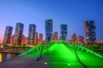 Incheon, South Korea - May 20 : Songdo Central Park Is The Green Space Plan,inspired By Nyc. Photo Taken May 20,2015 In Incheon, South Korea Stock Photo