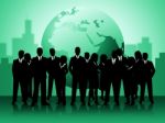 Business People Shows Professionals Planet And Worldly Stock Photo