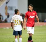 Rio Ferdinand Of Manchester United Stock Photo