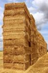 Straw Bale Stock Photo