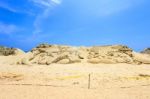 Busan, South Korea - June 1: Sand Sculptures At The Busan Sand Festival On June 1, 2015 In Busan, South Korea Stock Photo