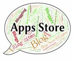 Apps Store Indicates Application Software And Selling Stock Photo