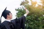 Graduation Student Commencement University Degree Concept, Group Stock Photo