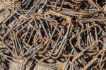 Steel Reinforcement Bars Stock Photo