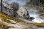 Mammoth Hot Springs Stock Photo