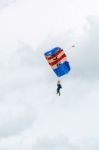 One Of The Raf Falcons Display Team Stock Photo