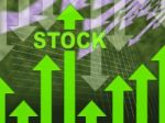 Stock Graph Represents Share Investment And Markets Stock Photo