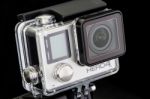 Bangkok Thailand, Nov 14 2015 - Closeup Gopro Hero 4 Black Stock Photo