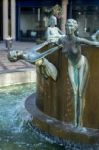 Waterfall Fountain By Antony Donaldson Stock Photo