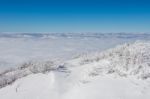 Landscape In Winter,deogyusan In Korea Stock Photo