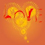  Fireworks Love Stock Photo