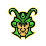 Loki Norse God Mascot Stock Photo