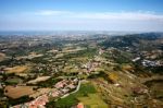 Panoramic From The San Marino C Stock Photo