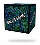 Online Games Meaning World Wide Web And Play Time Stock Photo