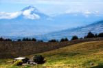 Tungurahua And Altar Volcanoes, Andes Of Central Ecuador Stock Photo