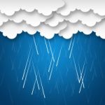 Raining Sky Background Means Rainy Weather Or Storms 
 Stock Photo