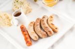 Selection Of All Main Type Of German Wurstel Saussages Stock Photo