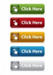 Set Of Click Here Button Stock Photo