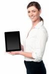 Newly Launched Tablet Device In The Market Stock Photo