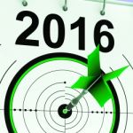 2016 Calendar Shows Planning Annual Projection Budget Stock Photo