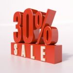 Percentage Sign, 30 Percent Stock Photo