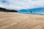 Sandfly Bay Stock Photo