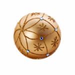 Luxurious Golden Christmas Ball Stock Photo