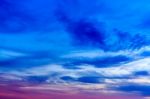 Twilight Sky Background Stock Photo