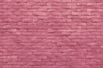 Pink Pastel Brick Wall Texture Color Background Stock Photo