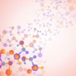 Molecular Background Stock Photo