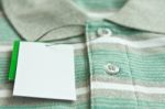 Label Of New Men S Clothes Stock Photo