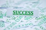 The Word Success Stock Photo