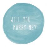 Will You Marry Me Text Stock Photo