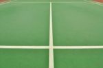 Badminton Court Stock Photo