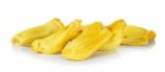 Baked Jackfruit Isolated On The White Background Stock Photo