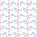 Seamless Pattern Of Flower Illustration Background Stock Photo