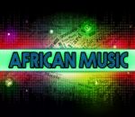 African Music Shows Sound Track And Acoustic Stock Photo