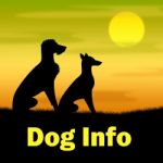 Dog Info Indicates Dogs Canine And Landscape Stock Photo